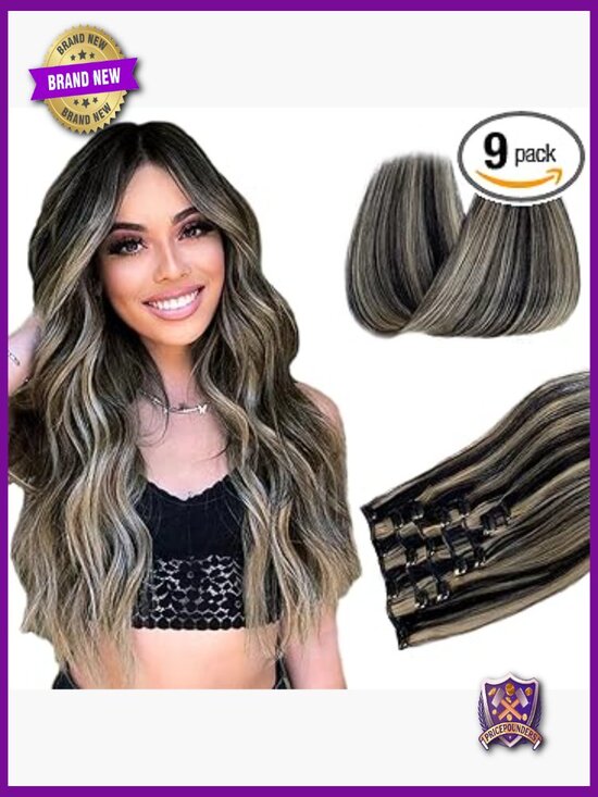 Clip In Hair Extensions 14 Inch 70g 7pcs Double Weft Straight main image 6